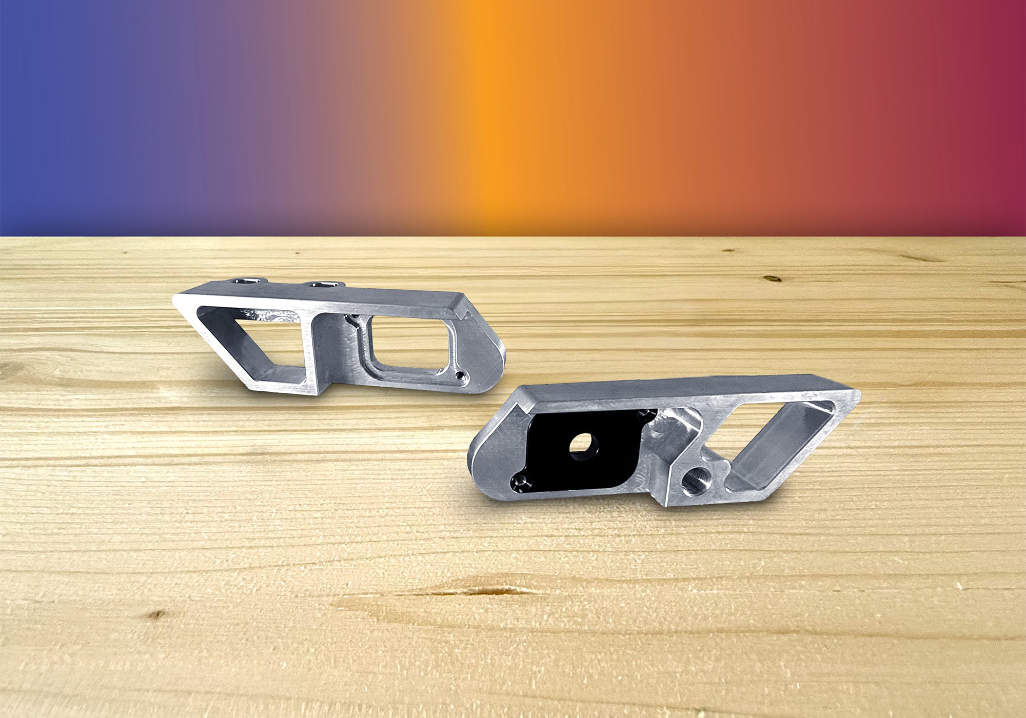 Divine BMX bike rear dropout with through-hole axle showcasing CNC-machined precision.